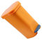 lmoikesz Bote de basura Pedal Botes de basura Cubo de basura Cubo de basura Cubos de almacenamiento Plástico grande para clasificación Limpieza, Naranja, S