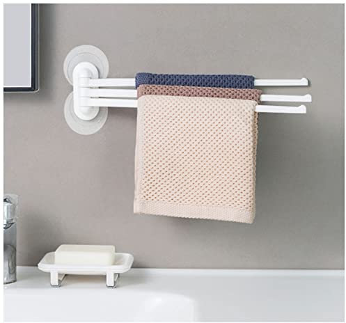 Handtuchhalter Kleister Drehbarer Handtuchhalter Küche Stoffständer Toilette Frei Hängende Handtuchhalter Handtuchstange 180° Frei Rotation Verwendet im Bad und Küche