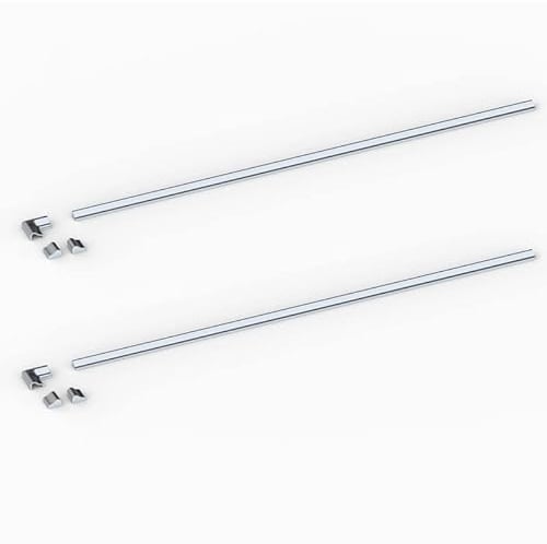 2 Stück Ersatz Aluminium Schwallschutzleiste für Dusche 95cm, Alu Schwallschutzprofil für Badewanne Duschdichtung, Aluminium Schwallleiste Duschwand Wasserabweiser Duschkabine Schwallschutz