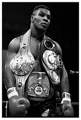 crttrs Mike Tyson Leinwand-Poster, Wandkunst, Dekordruck, Gemälde für Wohnzimmer, Schlafzimmer, Dekoration, ungerahmt, 40 x 60 cm