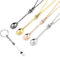 TAFACE Set di 4 Collane a Cucchiaio Con Portachiavi, Mini Ciondolo Nascosto, Per Ballo e Festa (Oro, Argento, Oro Rosa, Nero), Circonferenza 60