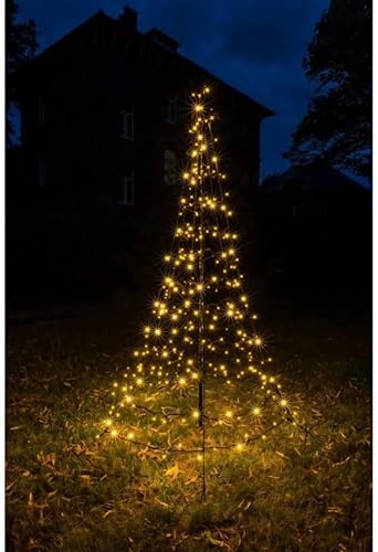 Star-Max Galaxy LED-Tannenbaum 200 cm, Durchmesser ca. 140cm 35236T Schwarz