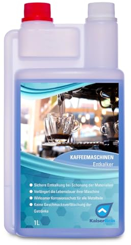 KaiserRein Kaffeevollautomaten Entkalker 1L - Premium Kaffeemaschinen-Reiniger, optimiert für Espressomaschinen und Siebträger, mit Korrosionsschutz
