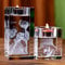 XEL Portavelas De Cristal con Foto 3D Personalizado,candelabro De Cristal Grabado con Foto Personalizada,Portavelas De Velas Pequeñas,portavelas Decoracion,Regalo para Navidad,Familia,Mamá (5x5x12cm)