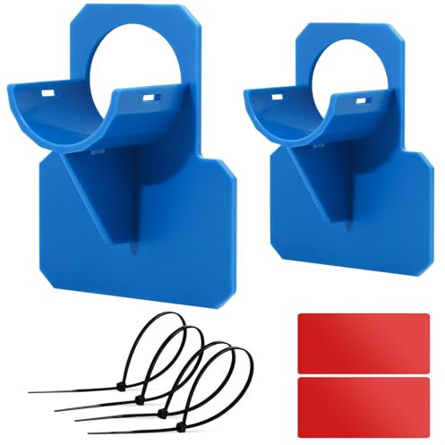 Lot de 2 supports pour tuyaux de piscine hors sol, supports de tuyau de piscine pour garder les tuyaux fixes, supports de tuyau de filtre de piscine (bleu)