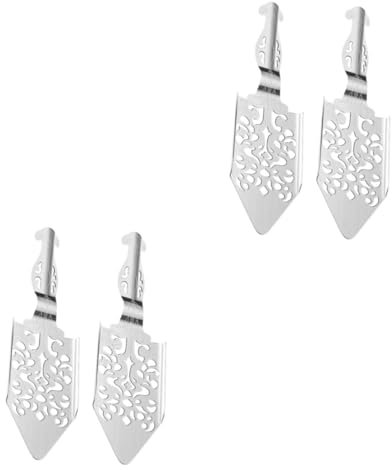 Alipis 4stücke Edelstahl Absinthe Löffel Mit Lochmuster Praktische Filter Für Zuckerauflösung Für Bar Zuhause Und Familienfeiern