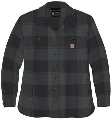 Carhartt Damen Plaid, Schwarz, Mittel