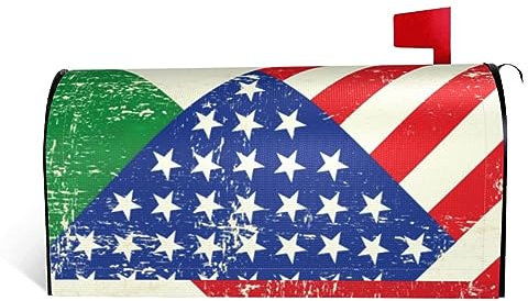 Copertura per cassetta delle lettere con stampa bandiera messicana americana, copertura per cassetta delle lettere da giardino, per tutte le stagioni