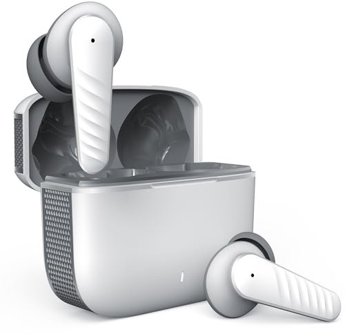 Wireless Earbuds For Honor Magic 5 Lite, Bluetooth 5.3 Headphones in Ear with HiFi Stereo Deep Bass, 4 ENC Noise Cancelling Mic Wireless Earphones 30H Playtime, IPX5 Waterproof, USB-C - White
