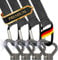 TronicXL Premium Zurrösen + Karabiner Ladungssicherung Schrauben Ösen kompatibel mit VW Bulli Bus T5 T6 T6.1 Multivan Schrauben Führungsschiene Schienenlast Sicherungsschrauben Transporter California