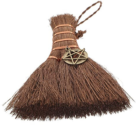 FUNOMOCYA Halloween-Besen-anhänger Zum Aufhängen Dekorativer Anhänger Für Party Heimdekoration Autoornament Retro-Stil