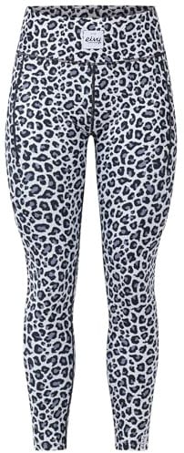 Eivy Damen Pocket Tights Leggings, Snow Leopard, M EU
