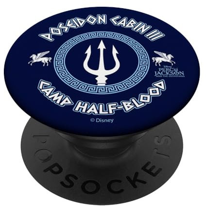 Disney Percy Jackson and the Olympians Poseidon Cabin III PopSockets mit austauschbarem PopGrip
