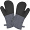 Cuisinart Kitchen Oven Mitts – Heat-Resistant Kitchen Mitts for Oven with Non-Slip Neoprene Palm, Long Cuff, and Cotton Filling – Durable Oven Gloves for Cooking, Baking, & Grilling (Chambray)