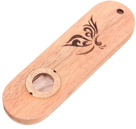 IKOPFLN Holz Kazoo - kazoo instrument - Kazoo Flöte Mini Musikinstrument Gitarren Ukulele Begleiter Einfach zu Spielen -mit Membran und Schraubendreher - mundharmonika für erwachsene und kinder