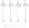 4 Pack Replacement Weighted Straw for Grosmimi, Stage1, Straw Brush Included