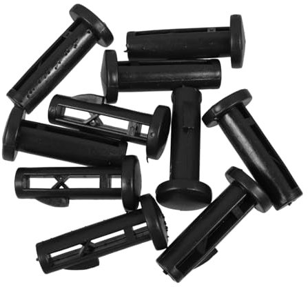 MUSISALY 10pcs Wheelie Bin Lid Clips for Outdoor Trash Can Sturdy Reusable Plastic Latch Locks for Bins Lids Easy Installation