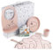 Done by Deer Geschenkbox Dinnerset Rosa - Kinder Geschirr-Set mit Silikon Kinderteller, einen Silikon mini Trinkbecher, ein Silikonlätzchen, eine Platzdeckchen und einen Easy-grip Löffel