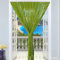 IL BOTTEGONE Tenda Antimosche per Porta Finestra a Pannello con Telaio in PVC, 100 x 220, Moschiera con Corde a Pallini per Esterno Interno Fili a Caduta - (Verde)