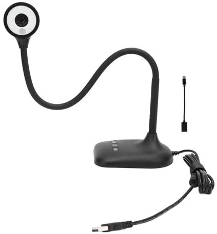 USB Document Camera 2K 5MP Autofocus Haute définition Capteur avec Image de lumière LED Fonction inversée Visualiseur de Webcam USB pour Un Travail à Distance Enseignant