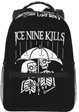 HFDGFJKKL Rucksack Band Ice Nine Kills Daypack Große Kapazität Jungen Mädchen Buch Schule Schulter für Männer Frauen Halloween und Weihnachtsgeschenke