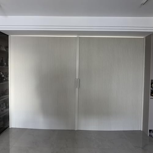 MLYAYE Porte AccordéOn Coulissante Pliante Porte Pliante alvéolée sans Rail, Dimensions Personnalisables, Grande Porte accordéon à Plusieurs Volets, cloison Invisible pour Placard(330 x 180 cm)