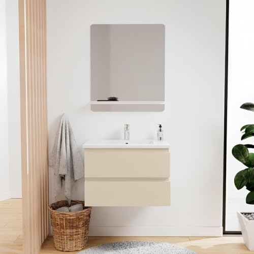 MOB-IN Schlichtes Waschbecken, 60 cm, Sorrento + Waschbecken | Mit Becken