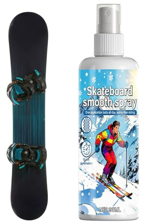 Kustimantu Glanzspray Ski – Pflegemittel für Gleitausrüstung – Gleitspray für Snowboard, für Anfänger, Profis, Sportbegeisterte,