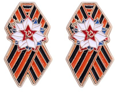 Brosche mit patriotischer Russland Flagge, Schmuck Robuste Anstecknadel aus Kirsite mit leuchtenden Farben und leichtem Design Brosche mit traditioneller Flagge
