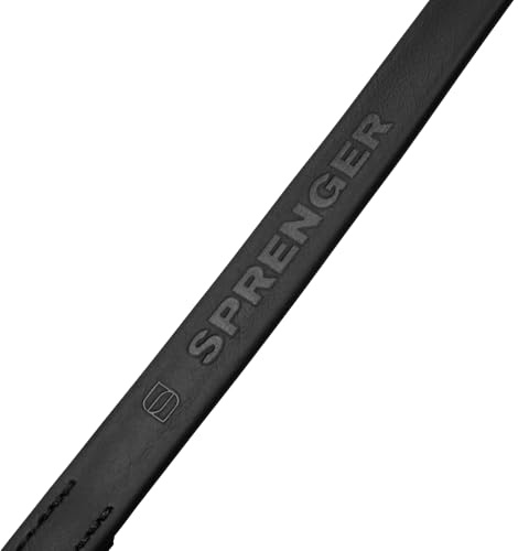 Sprenger BioThane® Hundeleine mit Handschlaufe, 1,2 m – extrem reißfest, pflegeleicht, wasserabweisend, für große Hunde, Schwarz