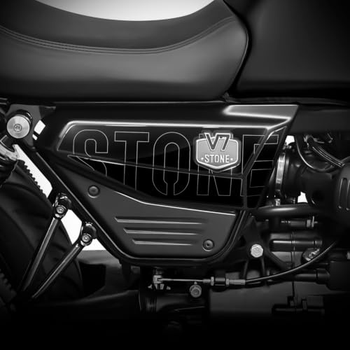 Az Graphishop Adesivo Moto Compatibile Con Moto Guzzi V7 Stone 2026 Adesivi Sotto Sella Resina 3D Protezione da Urti e Graffi Made in Italy FM-1211 (Nero Ruvido)