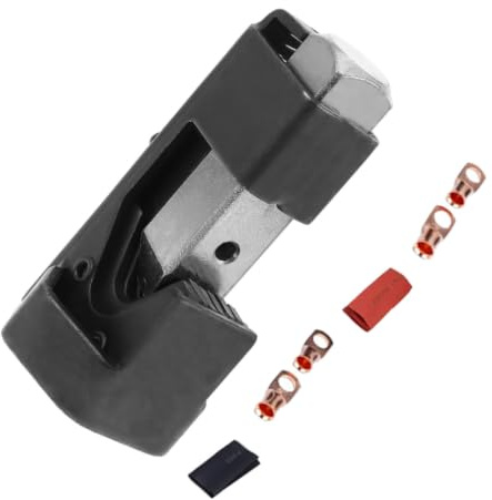 YARNOW Hammer Battery Lug Crimping Tool Cable Lug Crimping Tool with 4x3/8 Copper Terminals Steel Iron for Audio Modified Cable Terminals Automobiles Garden Tractors