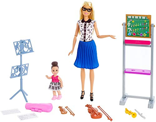 Barbie Musiklehrerin-Puppe (blond) und Spielset