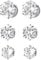 JewelryWe Magnet Ohrringe Magnetische Ohrstecker: 3 Paare Set Silber Ohrclips für Herren Damen Edelstahl Rund Zirkonia Magnetohrringe Fake Plug Tunnel Non-piercing Clips Ohne Ohrloch 6-8mm