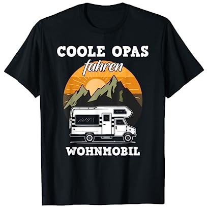 Coole Opas Fahren Wohnmobil Wohnwagen Camper Vatertag T-Shirt