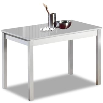 ASTIMESA Mesa de Cocina Fija Cristal Gris 70x110cms