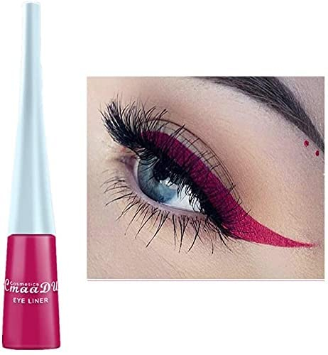 Liquid Eyeliner Matte Schnell trocknender Eyeliner, dauerhafter nicht blühender wasserdichter gelfarbener Eyeliner, Candy Color Liquid Hochpigmentierter Eyeliner (Purpurrot)