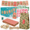 LIVAIA Adventskalender 2025 Frauen, Männer und Kinder: DIY Set zum Befüllen mit kleinen Geschenken - 24 bedruckte Papiertüten, Holzklammern, Adventskalender Tee Aufkleber - Ideal für Geschenke