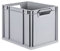 PROREGAL Eurobox NextGen Grip | HxBxT 32x30x40cm | 30 Liter | Griffe offen | Grau | Eurobehälter, Transportbox, Transportbehälter, Stapelbehälter