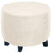 Ottomane Schonbezug Runden Hockerbezug 40/50/60/80 Hocker Husse für Fußhocker Stretch Bezug Rund Ottomane Abdeckung Überzug Hocker Protector Waschbar Hockerabdeckung ( Color : #19 , Size : 80x80x45cm