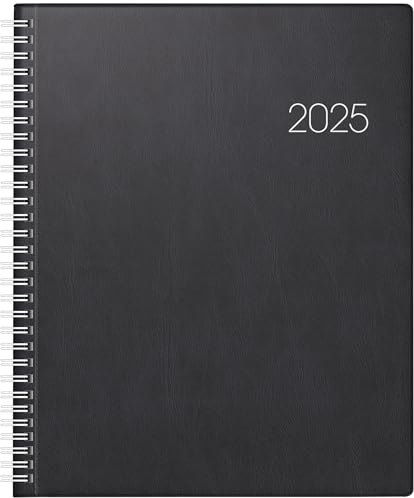 BRUNNEN Buchkalender Mod. Manager Wt 7 weektimer 2025 | 210×260 mm, Kunststoff, schwarz