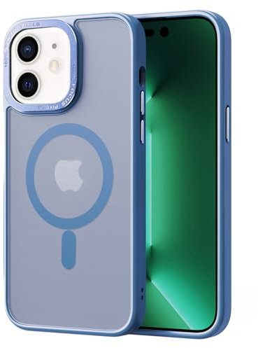 2NSPDRGNI Magnética Funda Compatible con iPhone 11,Traslucida Mate Carcasa Case Cover,Azul Sierra
