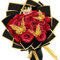 LARDUX 24 Stück Glitzer-Rosenstrauß, Glitzer Rosen Bouquet, künstliche Rosensträuße, DIY künstliche Glitzer-Blumensträuße mit Krone für Geschenke Hochzeitstag Verlobungstag Geburtstag, Muttertag