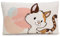 NICI Kissen Glückskatze 43x25cm - braun - Flauschiges Kuscheltierkissen für Jungen, Mädchen Kuscheltierliebhaber, ideal für Zuhause, Kindergarten oder unterwegs - 62164