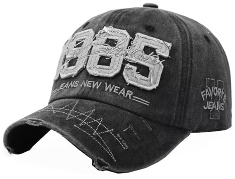 CHENNUO Basecap Herren Distressed Baseball Cap Snapback Outdoor Sport Kappe