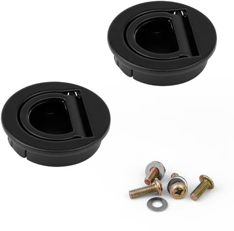 Shwdsy 2 Pezzi Maniglia Incasso, Zinco Maniglia a Incasso, Incassato Maniglie a Filo Incassate con Kit di Montaggio per Cassetti, Armadi, Yacht, Cassettiere