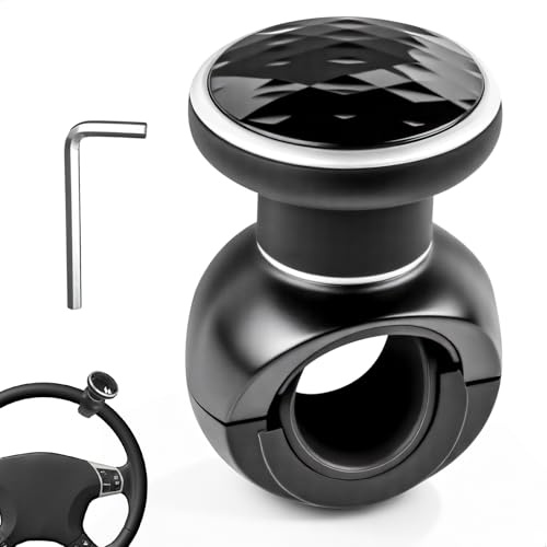 Boule Volant, Boule de Volant, Boule de Volant Camion avec Clé Amovible, Boule pour Volant, Installation Facile, Convient aux Voitures, Camions, Tracteurs, Bateaux, Tondeuses et Chariots Elévateurs
