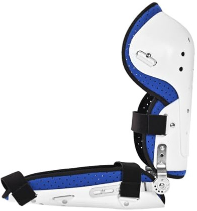 SFKLYU ROM Hinged Elbow Brace, Elbow Immobilizer, Adjustable Elbow Splint for Fix Elbow Prevent Excessive Bending at Night,Left
