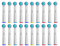 FLM Precision Clean EB17C - Aufsteckbürsten Kompatibel für Braun Oral B Elektrischen Zahnbürsten, 20 Stück