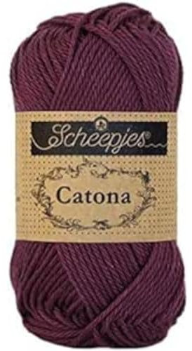 Scheepjes - Scheepjes Catona 394 Shadow Purple Yarn - 1x25g